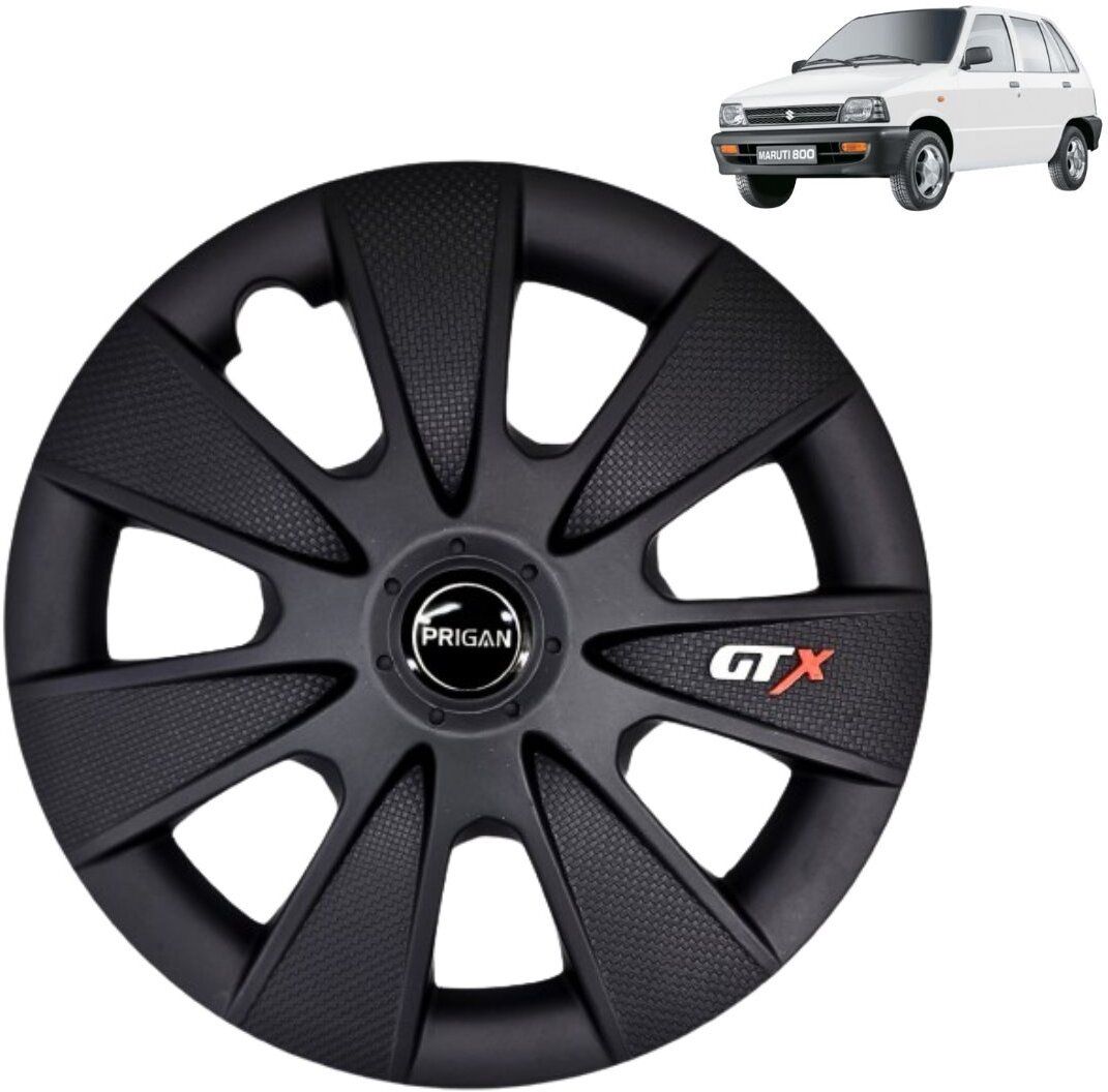800 GTX Matte Black 12 INCH Wheel Cover For Maruti 800-image-21