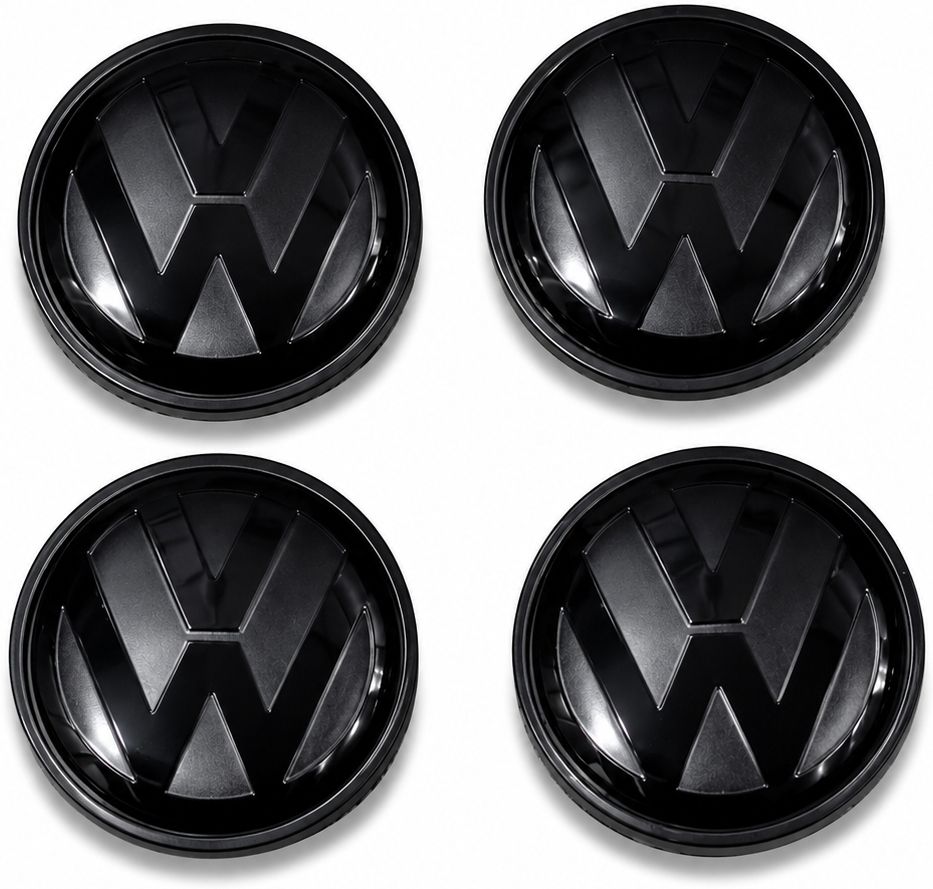 OEM Quality-Wheel Hub Cap For PoLo Full Black Wheel cap 56mm Wheel Cover For Volkswagen Polo, Ameo 1.5 TDI Highline, Vento, Universal For Car, Polo Cross, Polo GT-image-11