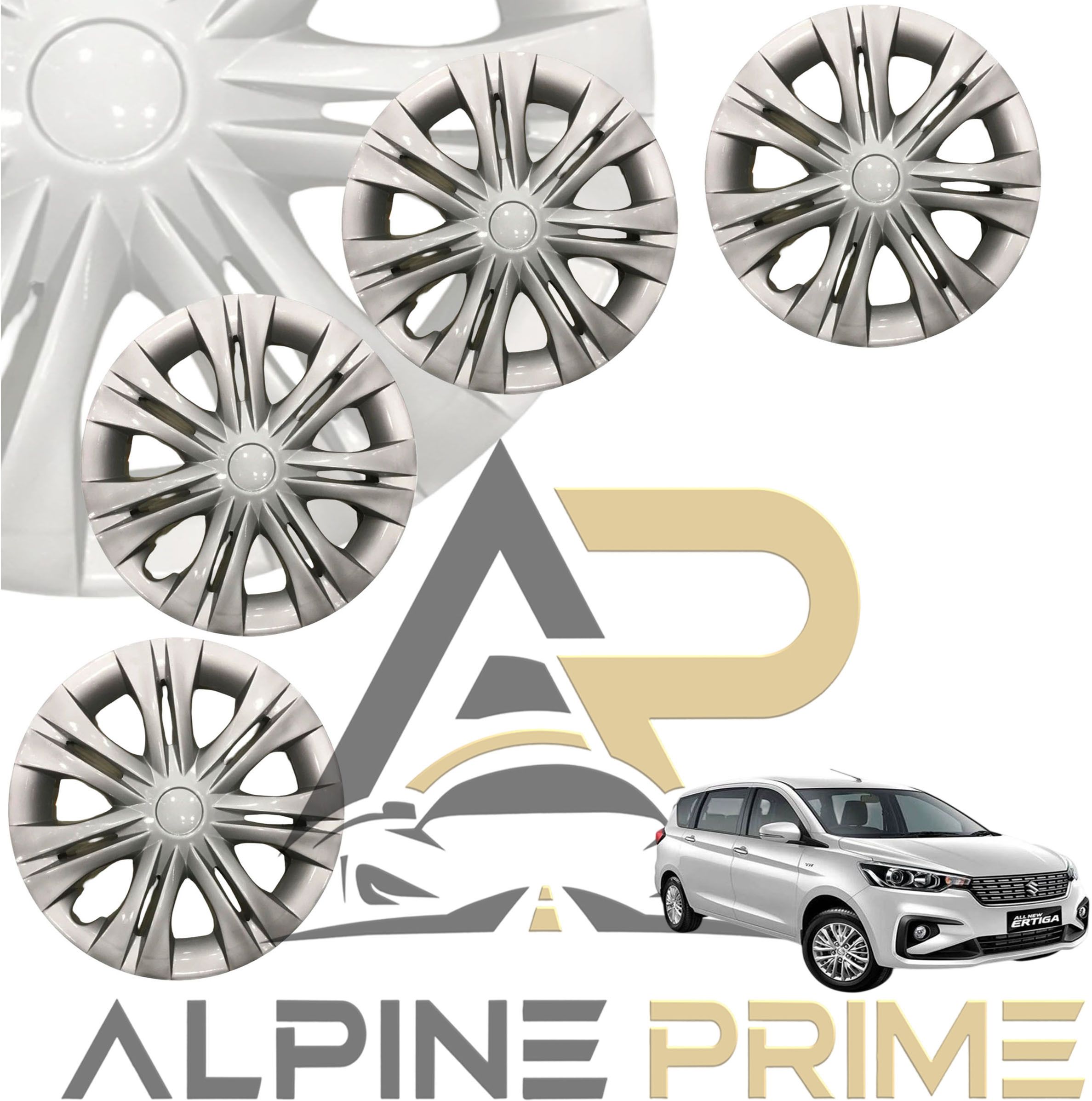 CAR WHEEL CAP/ WHEEL COVER " NEW INNOVA " DEGINE "SILVER_BLACK_COLOUR" 15 INCH Wheel Cover For Maruti Ertiga-image-11