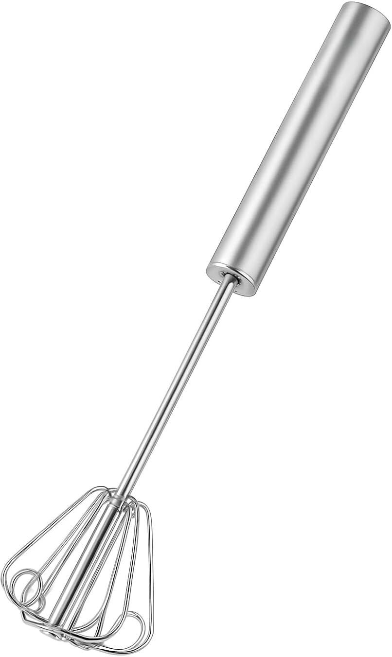 Stainless Steel Hand Mixi, Multi-Purpose Hand Blender for Lassi, Chhas Stainless Steel Coil Whisk-image-17