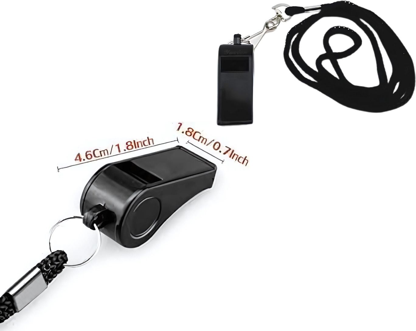wektu Premium Sports Whistle/Plastia/With Pea/Multipurpose Use/1 Pea Whistle-picture-14