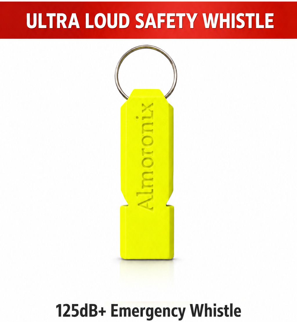 Ultra Loud Emergency Whistle | Safety Whistle for Trekking, Self Defense | Squeeze Whistle-image-11