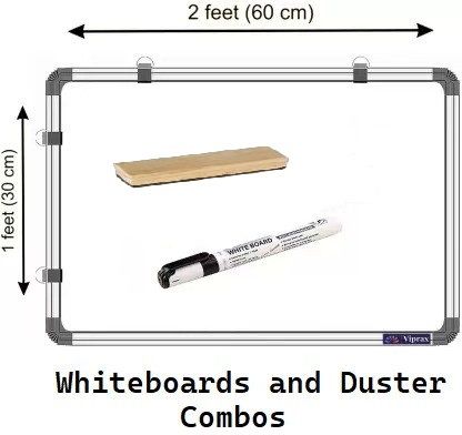 smartix Non Magnetic Wooden Melamine 1 X 2 Ft, Double-Sided Writing Chalkboard & Whiteboard, Combo of 3 Items Whiteboards and Duster Combos-picture-13