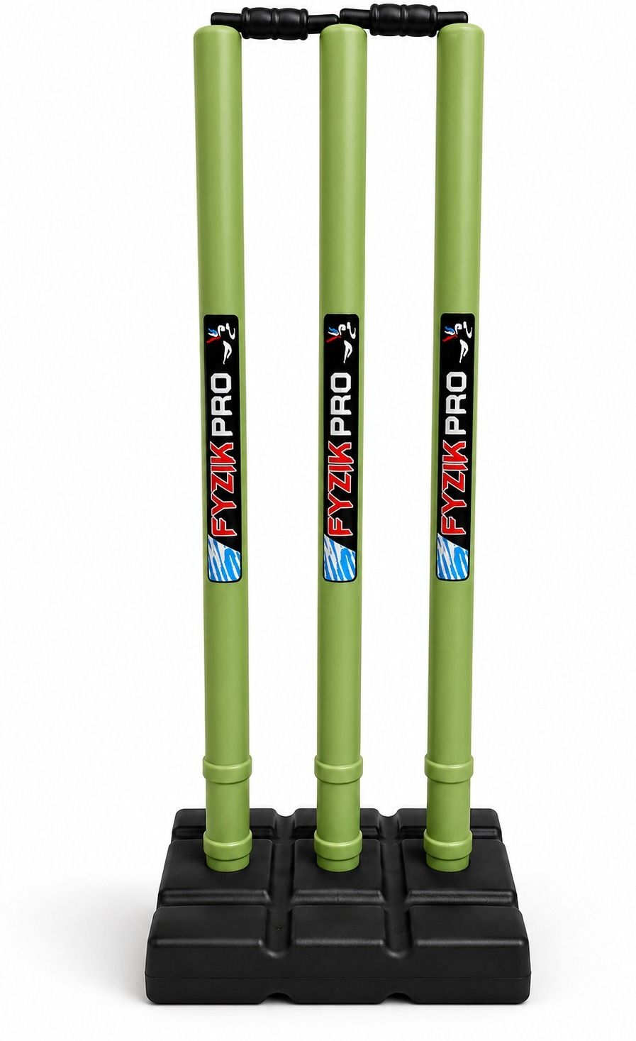 fyzikpro Plastic Cricket Stumps Set - 3 PVC Wickets & 2 Bails-picture-42