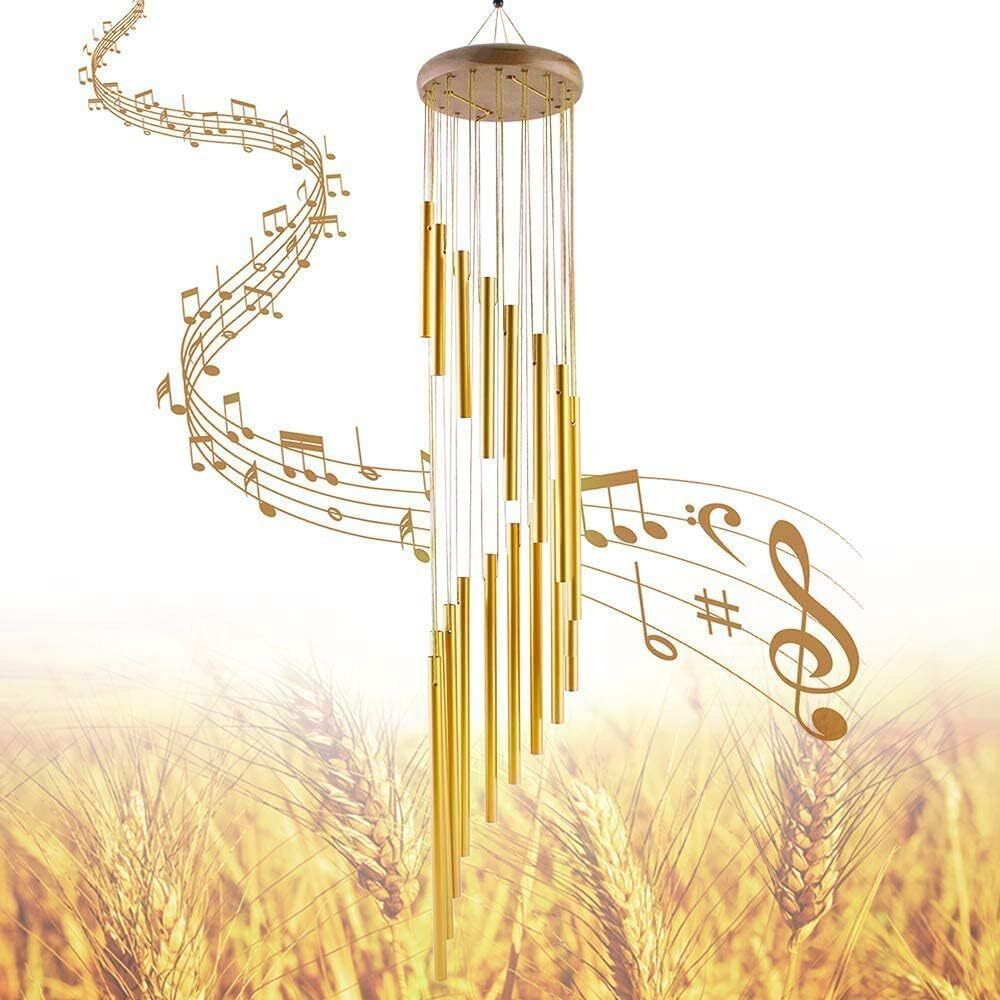 revatakg Premium 30 Inch Wind Chimes 15 Tube - Beautiful Melodic Tones, Outdoor Decor Aluminium Windchime-picture-24