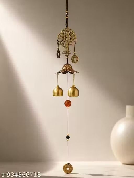 Tree Of Life Wind chimes 2 Bell Aluminium Windchime-image-31