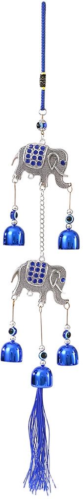 hasthip Elephant wind chimes for home balcony decor with crystal hanging charm Crystal Windchime-picture-56