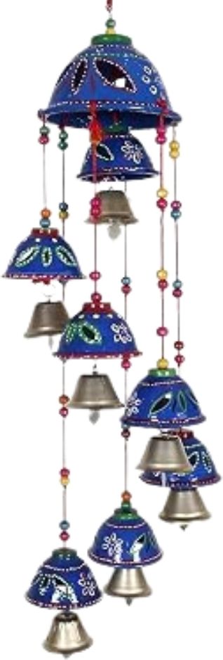 aanaha Rajasthani Design Handcrafted Hanging Wind chimes Aluminium Windchime-picture-13