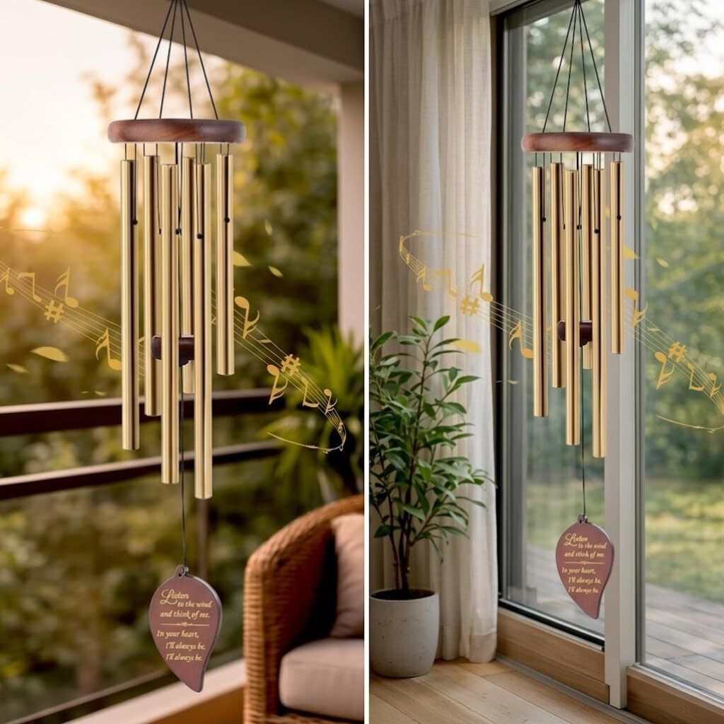 WIND CHIMES 6 TUBES ( GOLD ) Aluminium Windchime-image-48