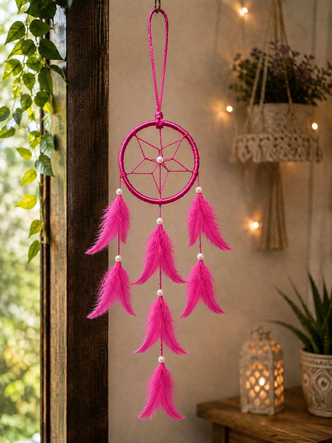 3Inch Frame Rani Color Dream Catcher Feather Dream Catcher-image-23
