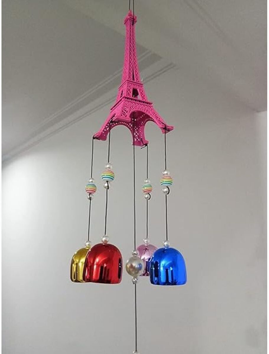 ratihandcrafts Eiffel Multi Color Antique Wind Chimes for Home, Living Room, Balcony Decoration Aluminium Windchime-picture-20