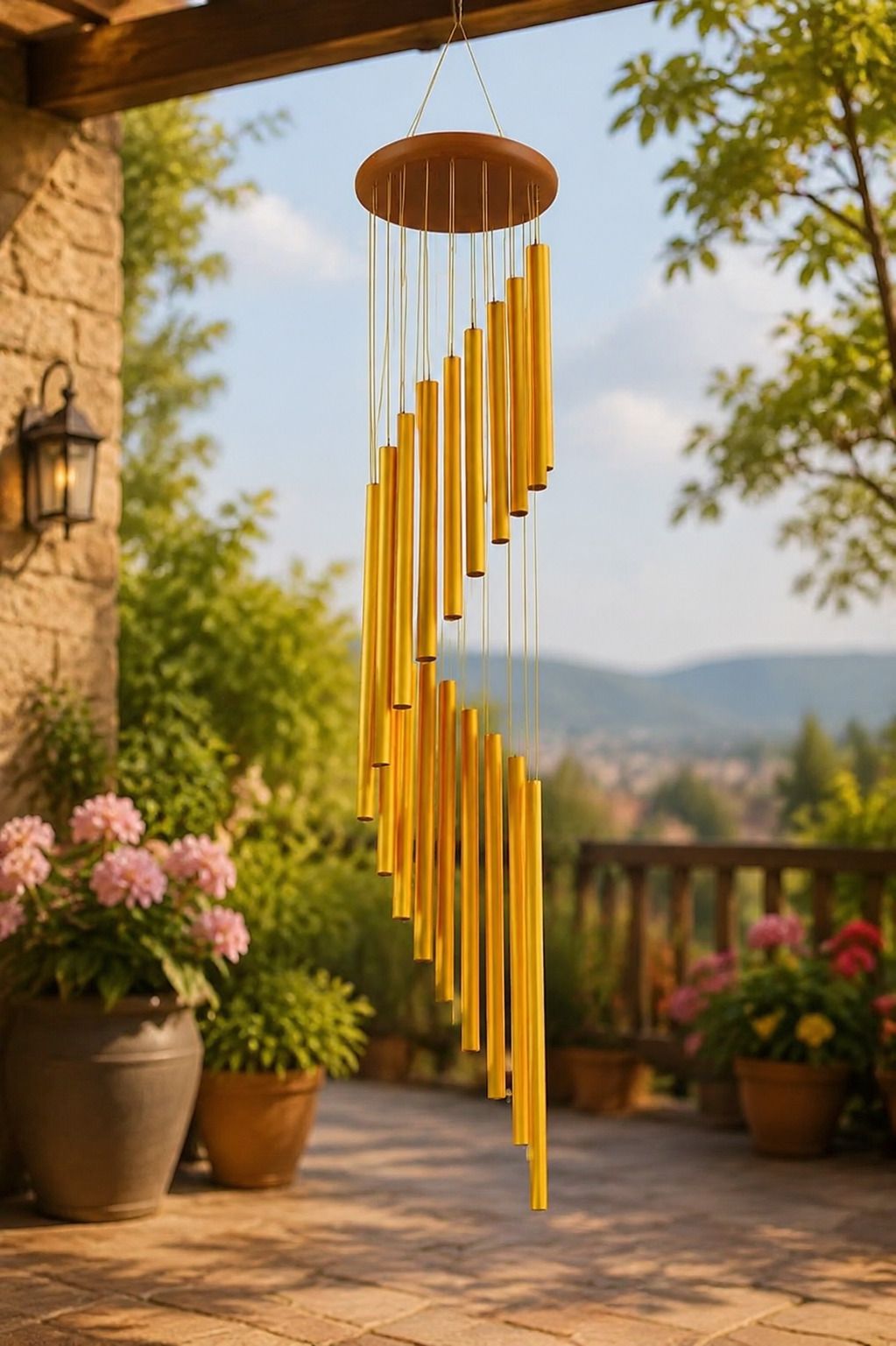 valashiv 15 Aluminum Tubes Rotate Wind Chimes Tube Tones Magical Sounds Home Decoration Aluminium Windchime-picture-31