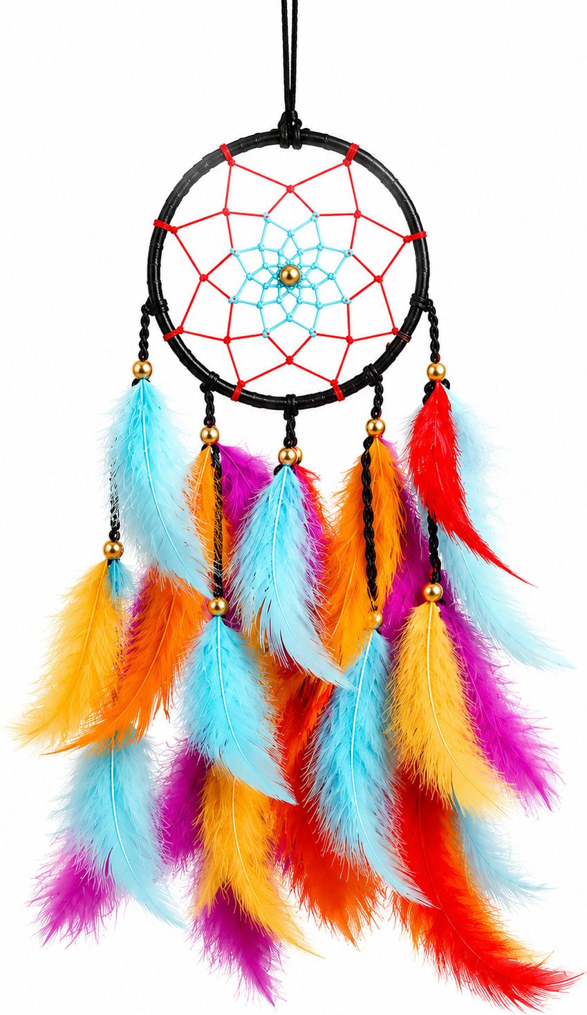 giftwa Dream Catcher Wall Hanging & Car Hanging,Bedroom, Nursery & Living Room Feather, Stainless Steel Dream Catcher-picture-40