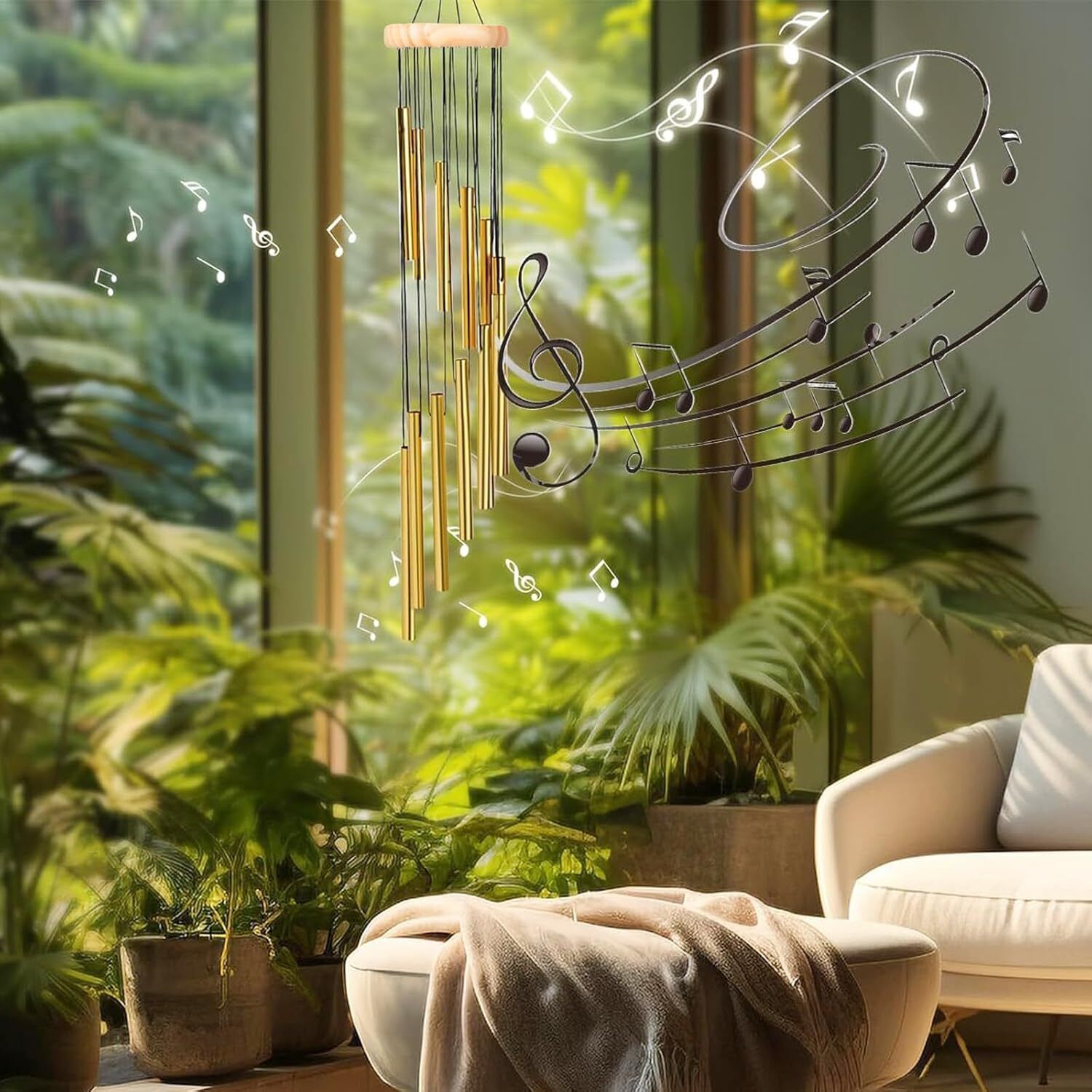 mamohalu Wind Chime Big 15 Tube Wind Chimes for Home Garden Serenity, Patio, Balcony Aluminium Windchime-picture-16