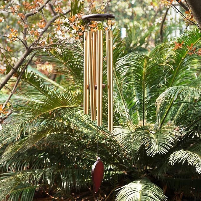 valashiv Wind Chimes for Home Balcony Items 6 Pipes Hanging Bells Six Rods for Positive Aluminium Windchime-picture-26