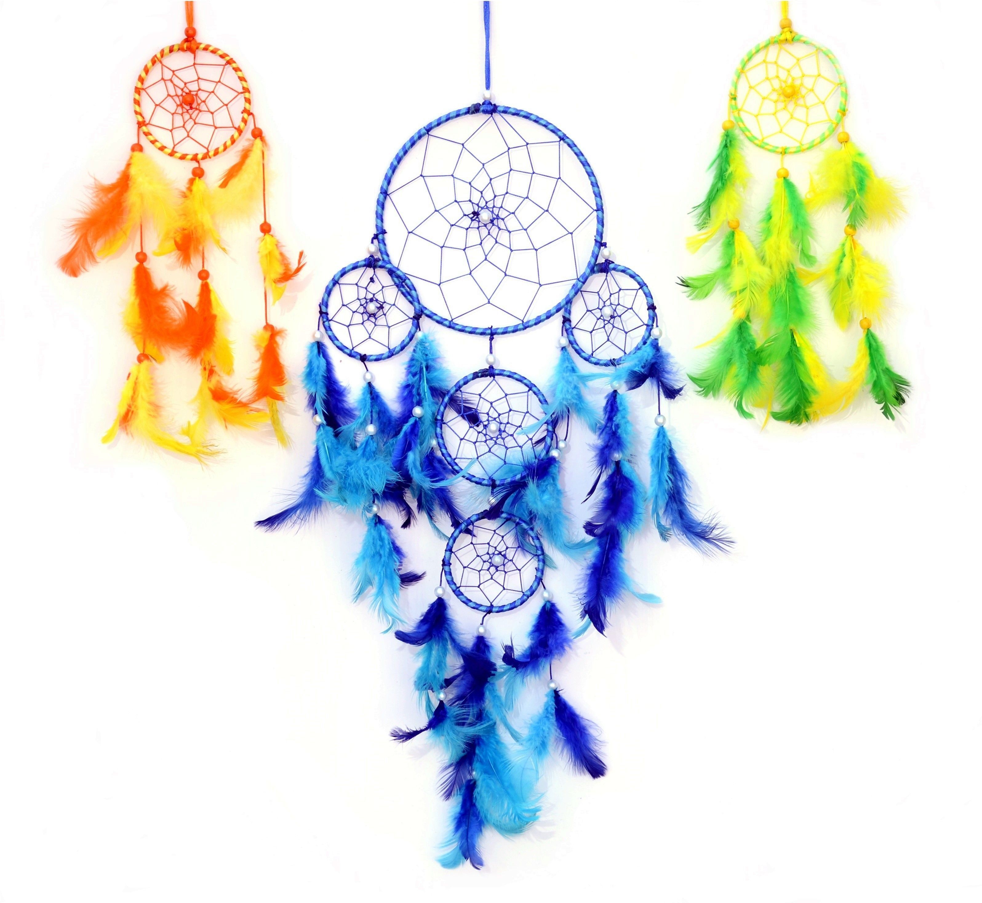 new lucky FASTDAP Dream Cacher 3 in Combo Feather Dream Catcher-picture-41