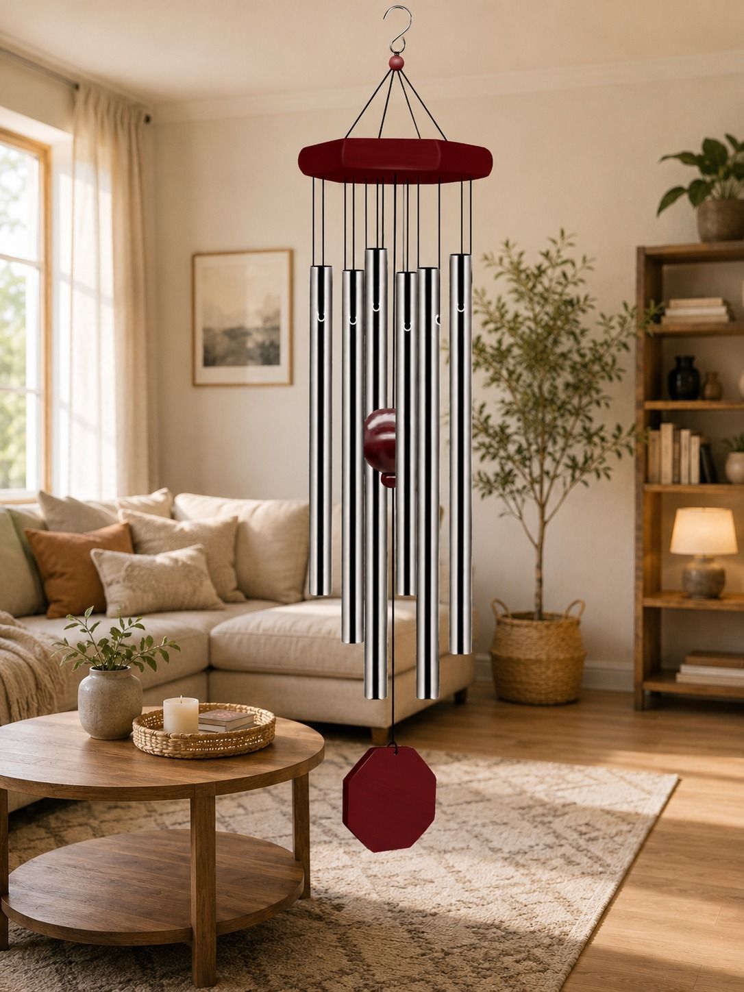 Aluminium, Silver Windchime-image-2