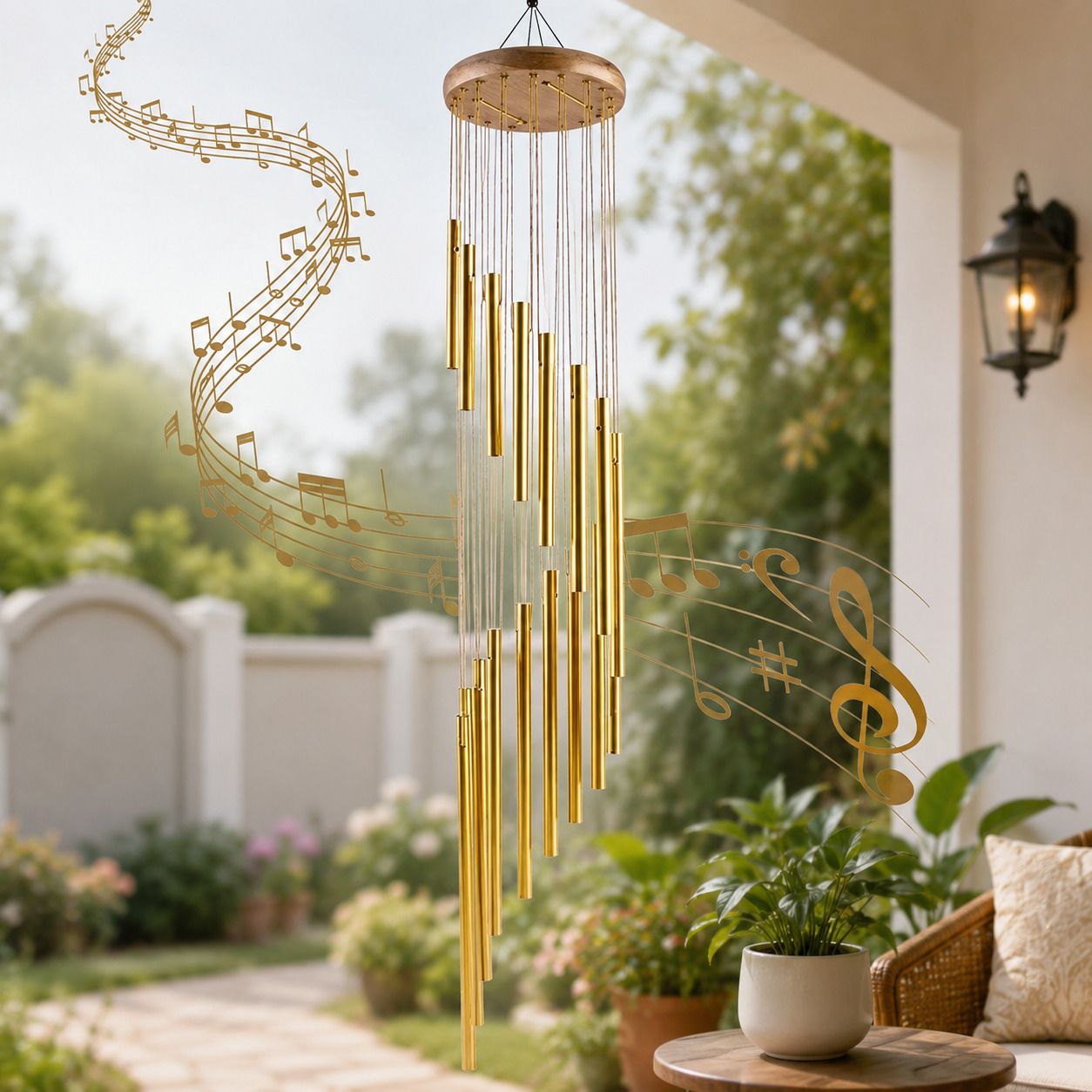 valashiv Wind Chime Big 15 Tube Wind Chimes for Home Garden Serenity, Patio, Balcony Aluminium Windchime-picture-46