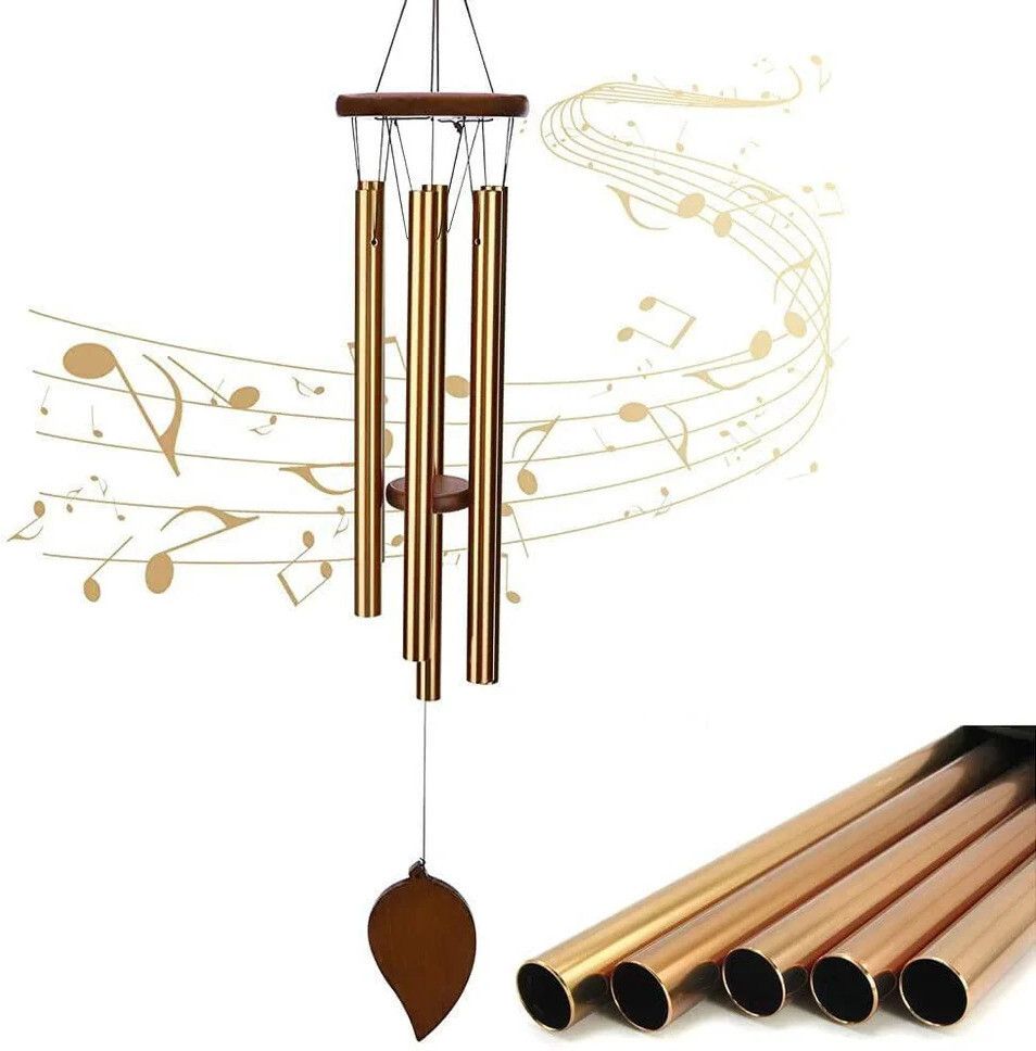 pamidhar Vastu / Feng Shui Om Wind Chimes Metal Rods / Pipes for Home Brass Windchime Aluminium Windchime-picture-17