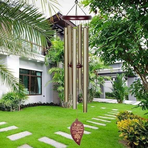 ramokdu Premium Outdoor & Indoor Hanging Wind Chime Aluminium Windchime-picture-17