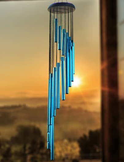 paradigm pictures Big windchime with sound Aluminium Windchime-picture-11