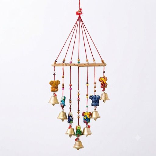 Plastic, Polyester, Wood Windchime-image-30