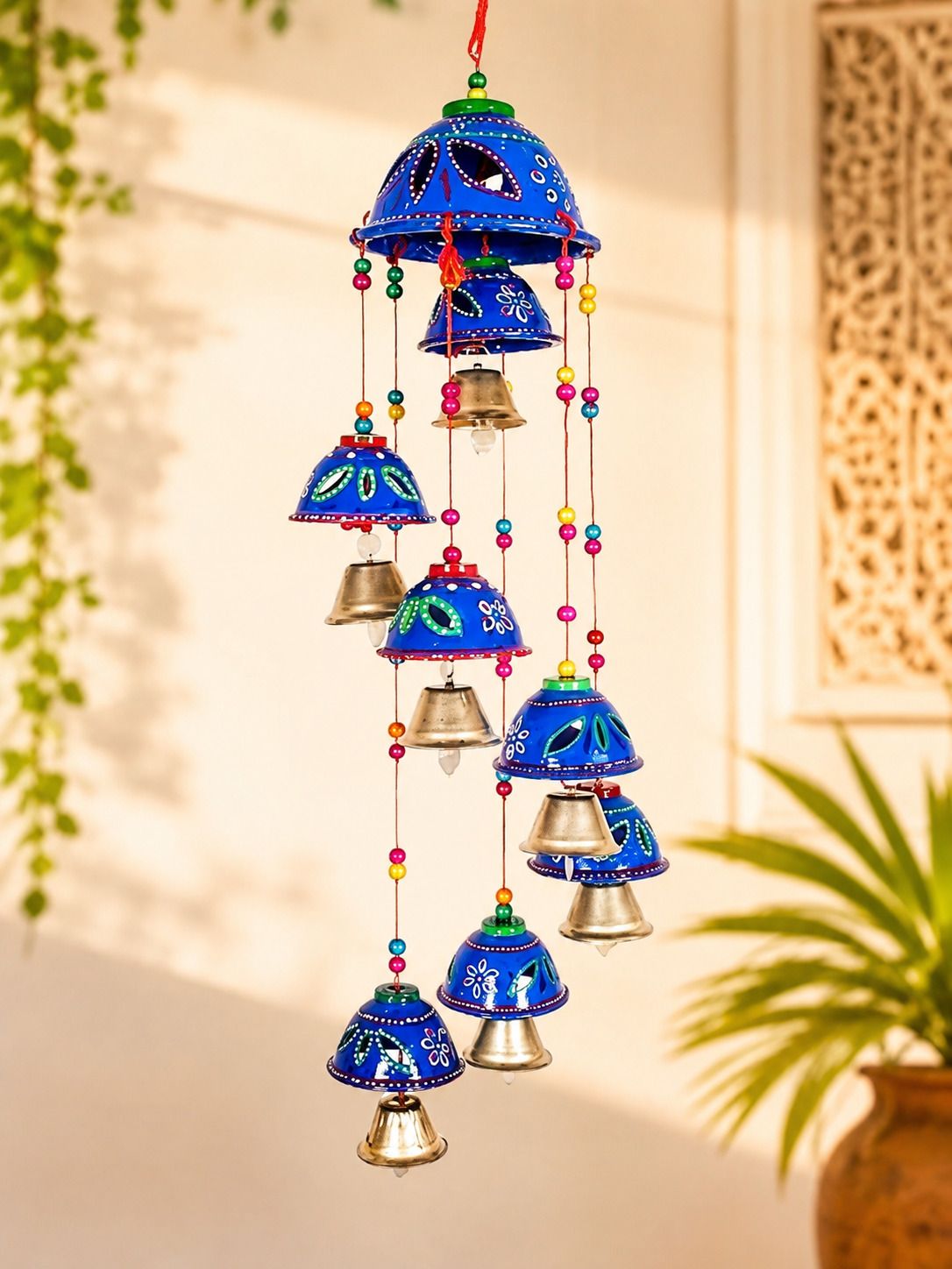 Rajasthani Handicraft Latkan Traditional Door Hanging। Plastic, Nylon, Polyester Windchime-image-37