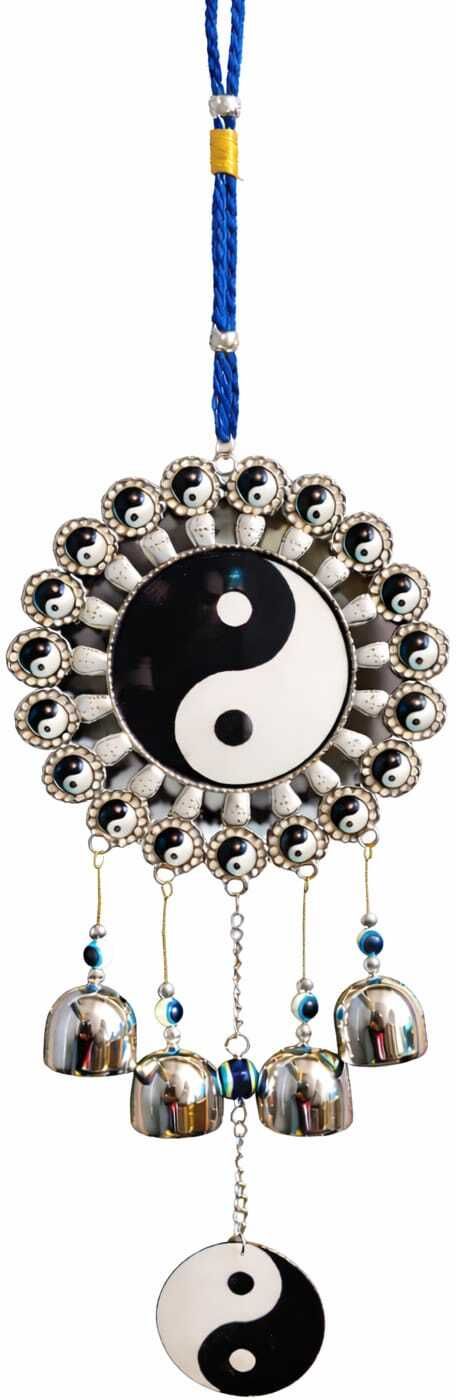 D.B.Z. Evil Eye Hanging Nazar Charm for Home & Car | Blue Nazar Wall Hanging Plastic Windchime-image-3
