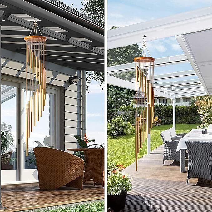 mamohalu Wind Chime Big 15 Tube Wind Chimes for Home Garden Serenity, Patio, Balcony Aluminium Windchime-picture-12