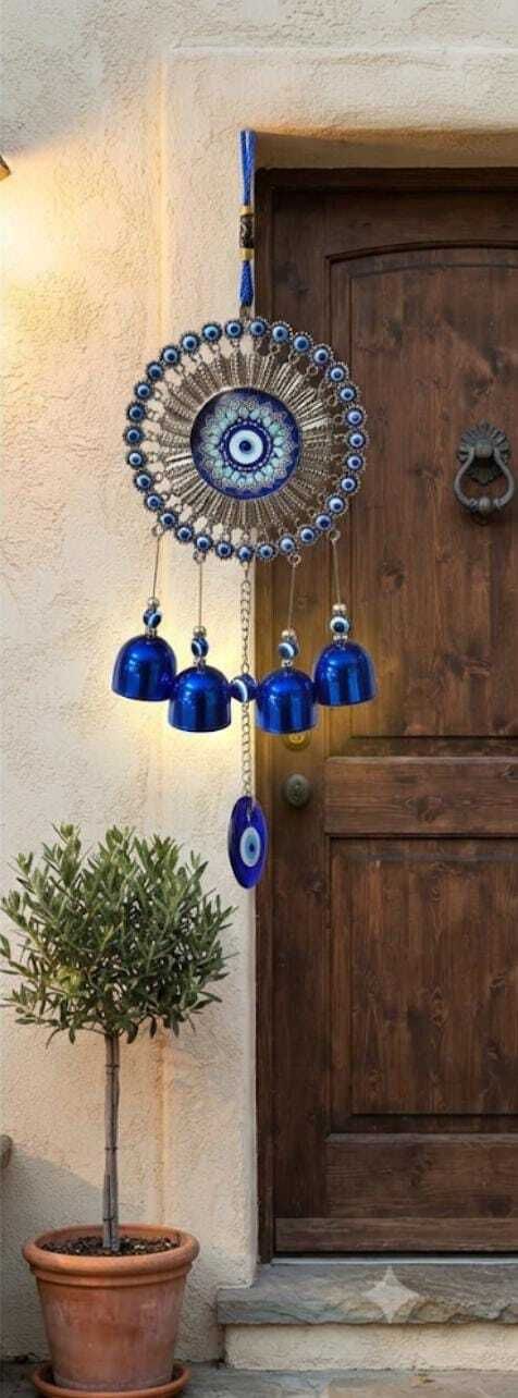 vediquehandicrafts evil protection Aluminium, Brass, Crystal, Stainless Steel Windchime-picture-18
