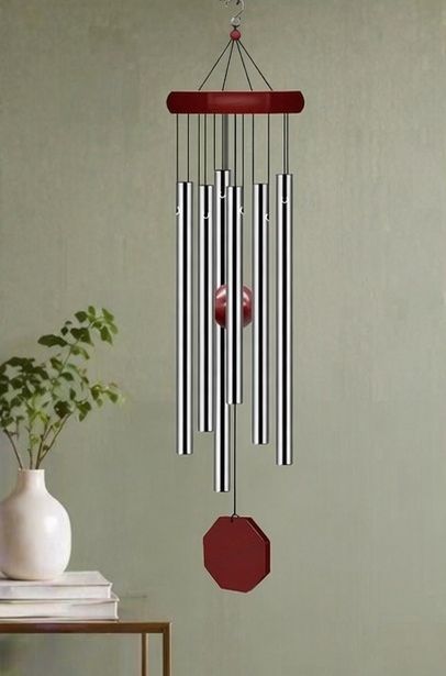 vpj Crystal Breeze Wind Chime Elegant Hanging Decor-Indoor Outdoor Aluminium Windchime-picture-28