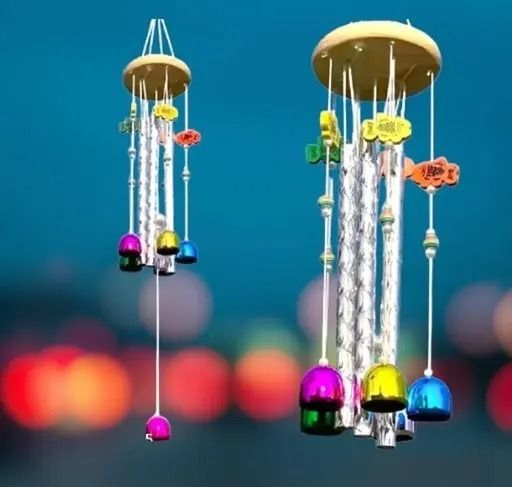 hunaysa wind chime, metal wind chime, colorful bell wind chime, hanging wind Stainless Steel Windchime-picture-14