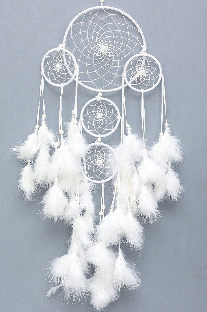 Dhruvtar Dream Catcher DT01 Nylon, Wood, Feather, Wool Windchime