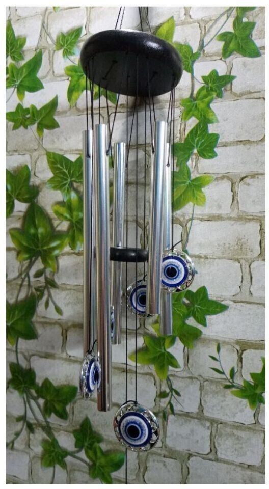 apsw31 Stainless Steel, Wood, Crystal Windchime-image-42