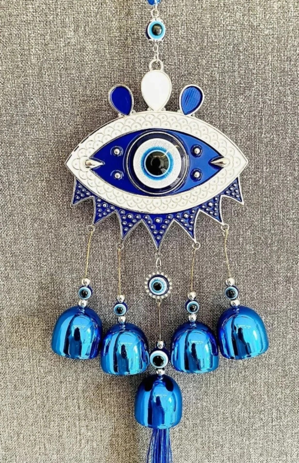 elite eden edge evil eye wind chime Brass Windchime-picture-26
