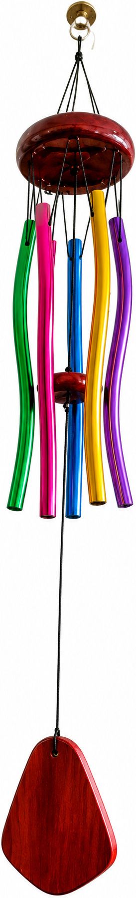 kivo Colorful Rainbow Wind Chime Hanging Decor for Balcony, Garden & Home Steel Windchime-picture-40