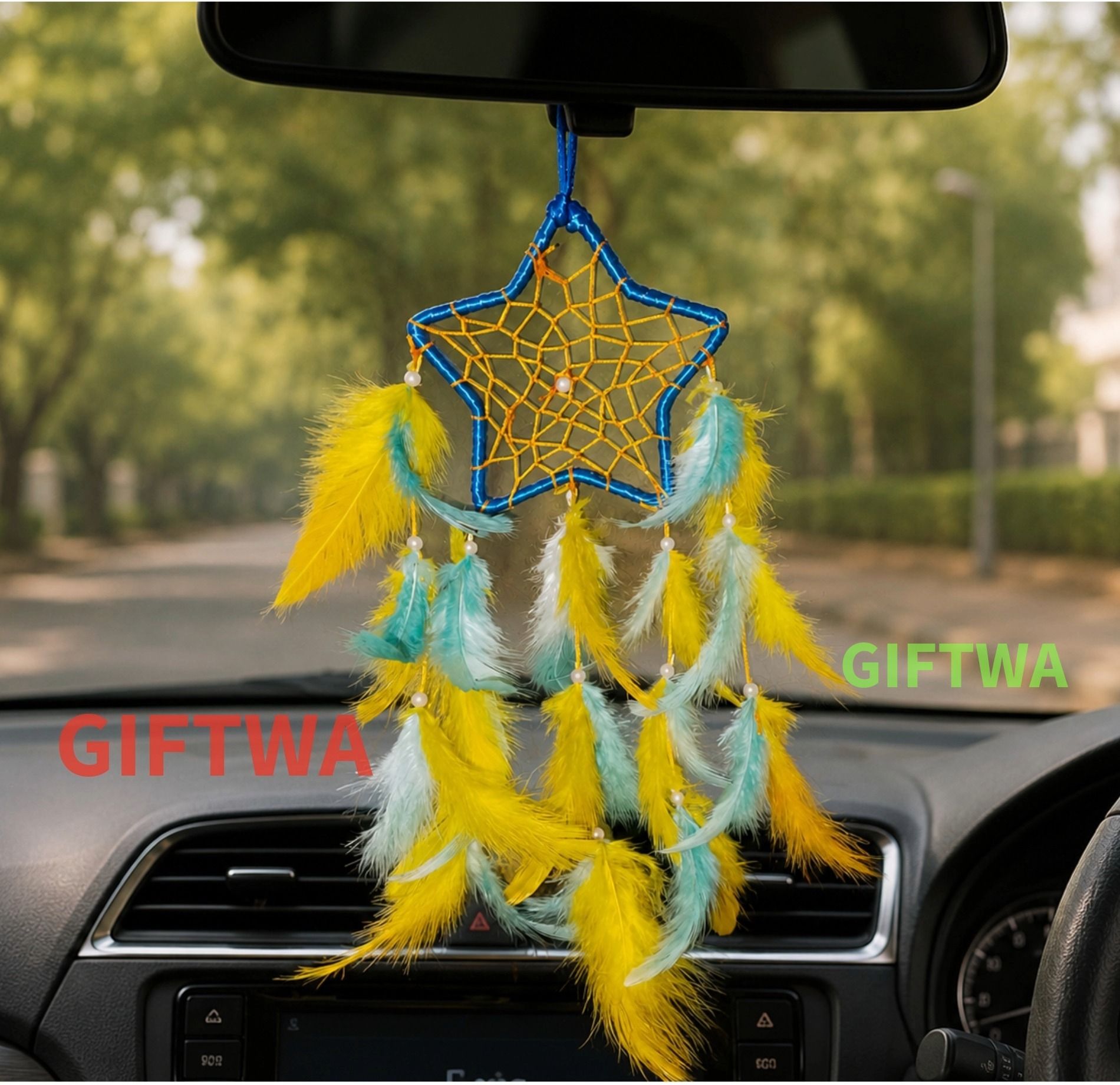 giftwa Dream Catcher for Bedroom, Living Room, Kids Room, Balcony, Office & Gift Item Steel, Feather Dream Catcher-picture-15