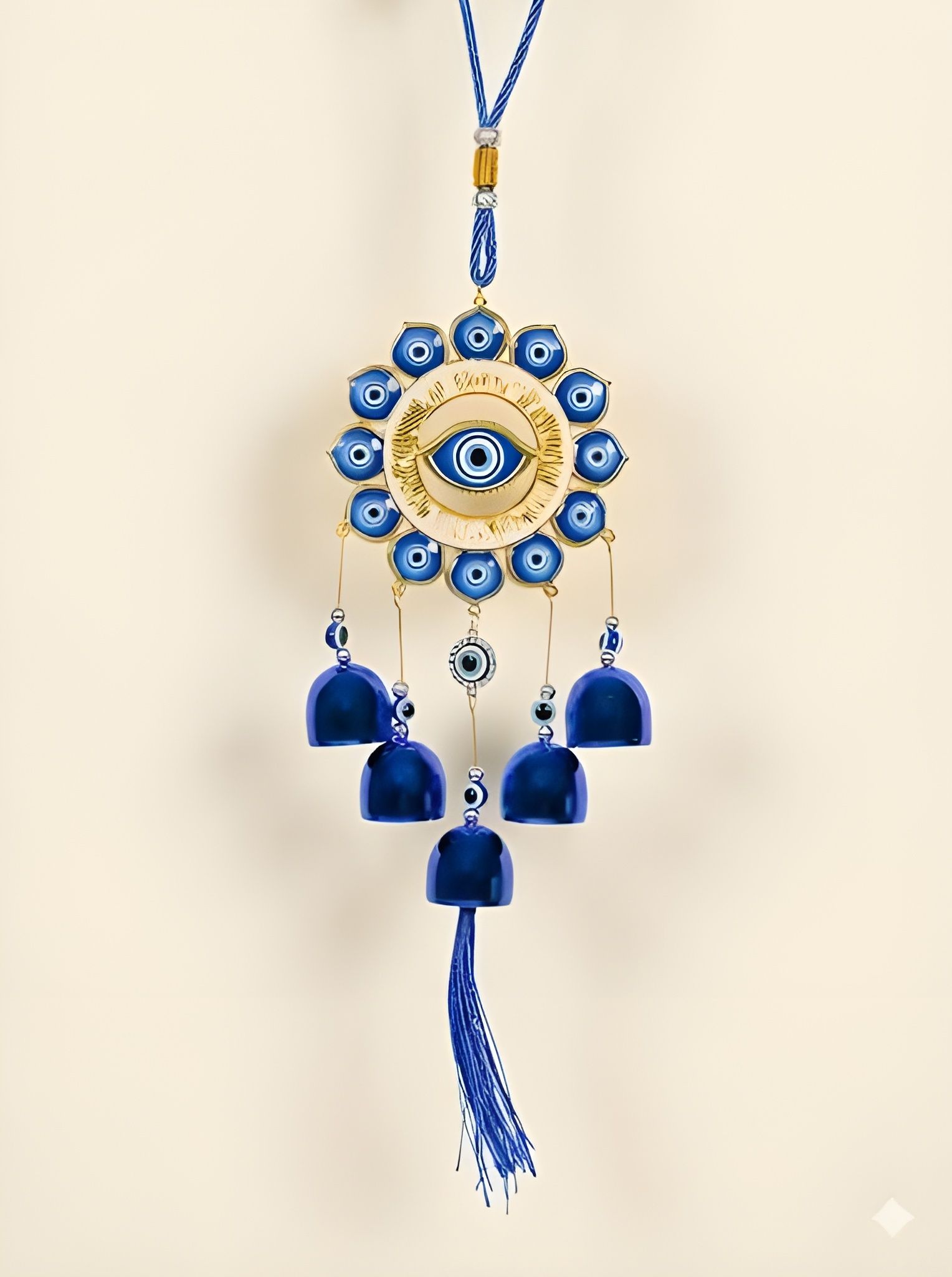ppselects Evil Eye Sun Wind Chime for Home Decor Vastu Wall Hanging Aluminium Dream Catcher-picture-38