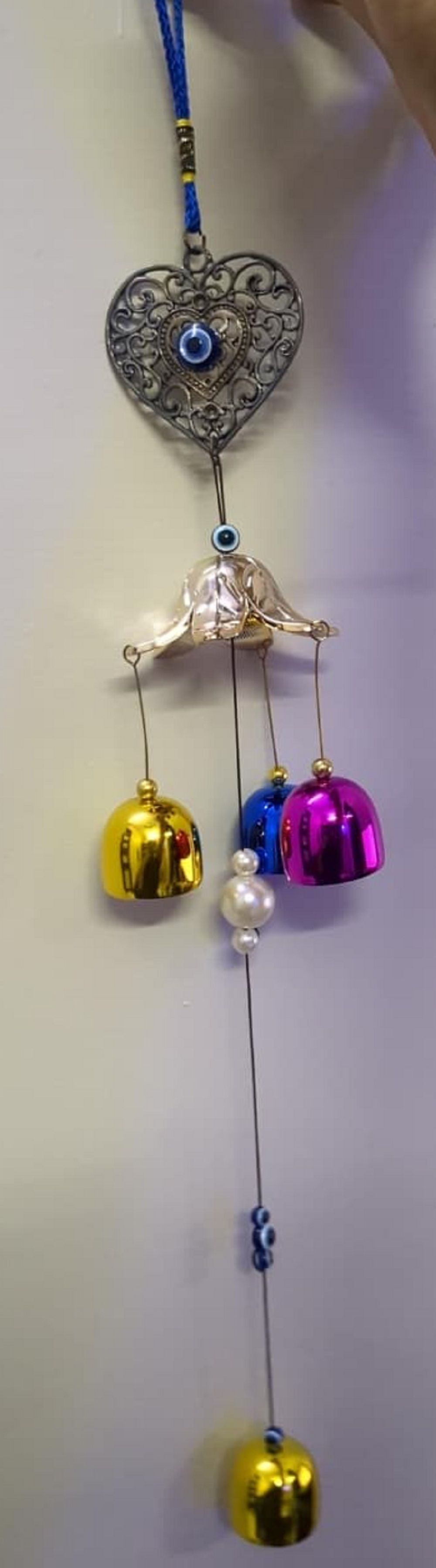 Love Kart Evil Eye Windchime For Home Decor Wall hanging & Gifting Aluminium Windchime-picture-33