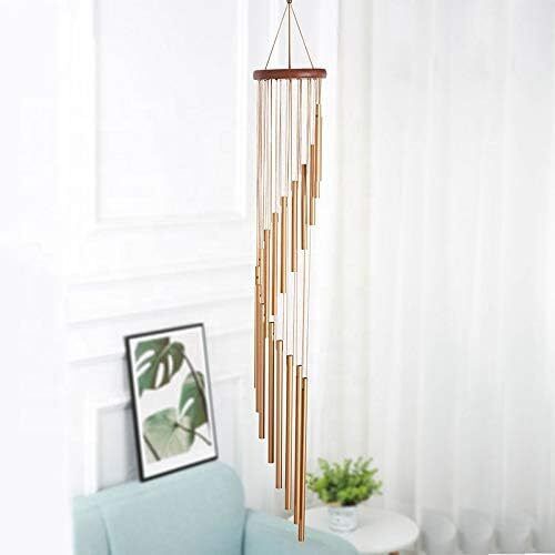 mamohalu Large Hanging Wind Chimes with 15 Tube Hanging Home Musical Pipe Rods Aluminium Windchime-picture-26