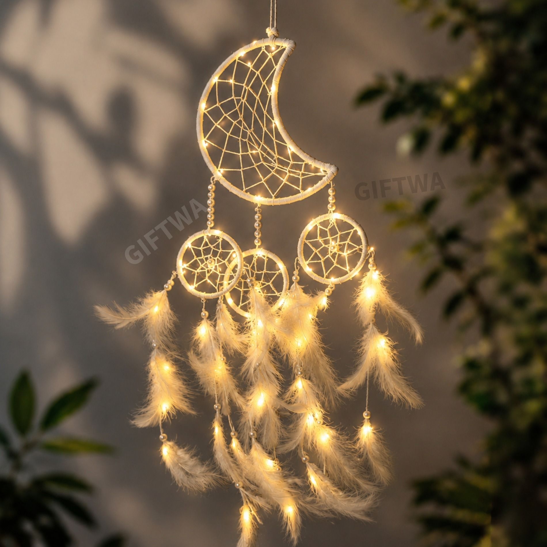 giftwa Dream Catcher for Car Hanging ,Home, Room & Car Decoration Stainless Steel, Feather Dream Catcher-picture-23