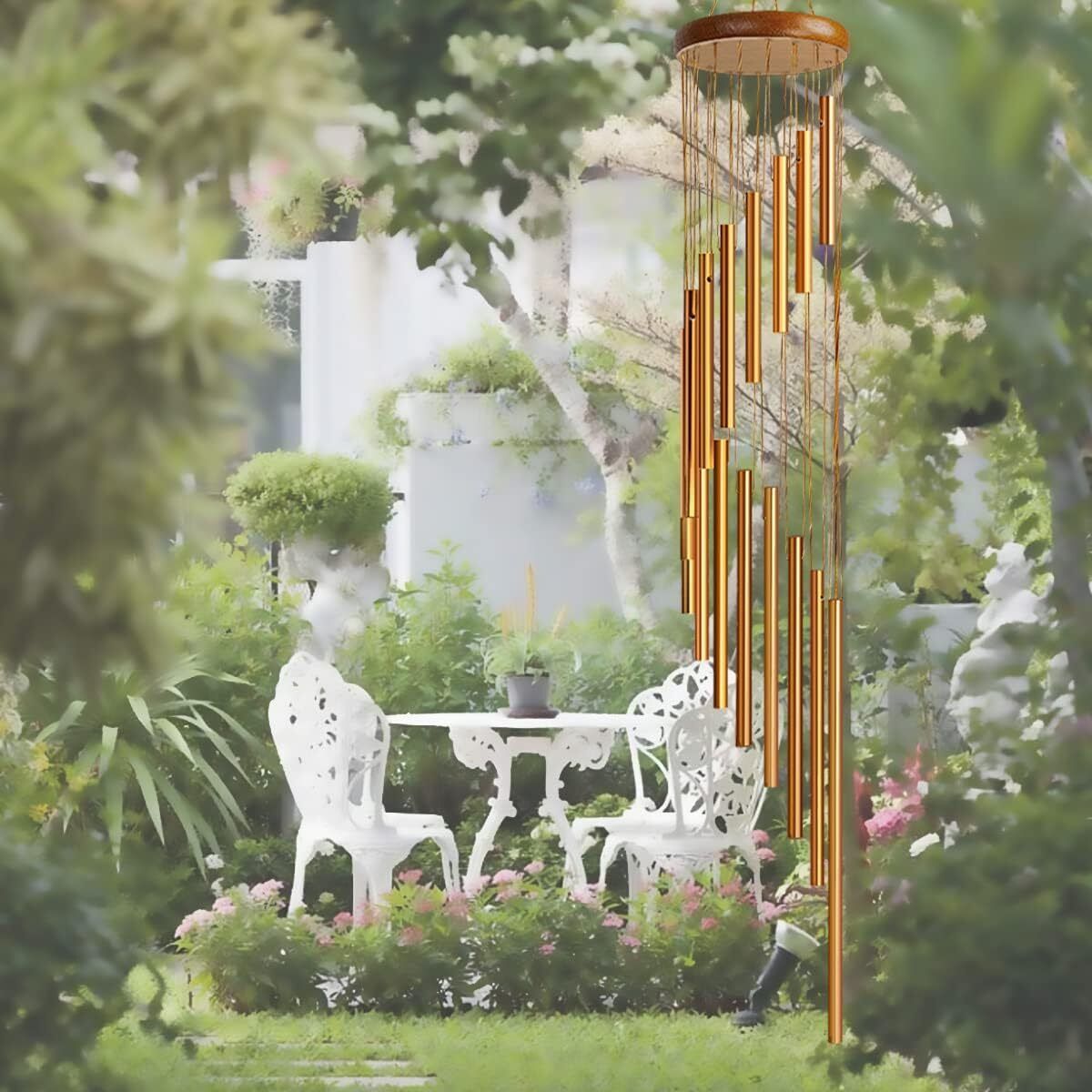 valashiv Wind Chime Big 15 Tube Wind Chimes for Home Garden Serenity, Patio, Balcony Aluminium Windchime-picture-11