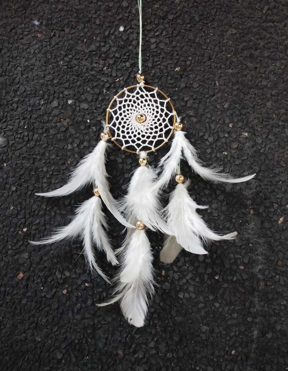 dhruvtar Traditional Indian wall Art for Bedrooms, Home Wall, Hanging Design Aluminium, Nylon, Wood, Feather Dream Catcher-picture-14