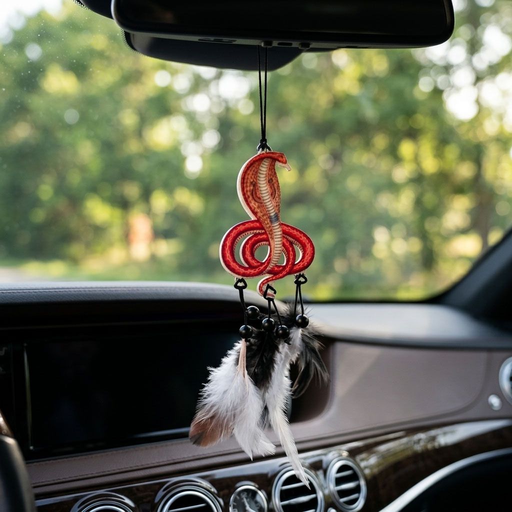 shrivarni creaiton Goga Ji Car Hanging Acrylic Dream Catcher Rear View Mirror Decor Plastic Dream Catcher-picture-21