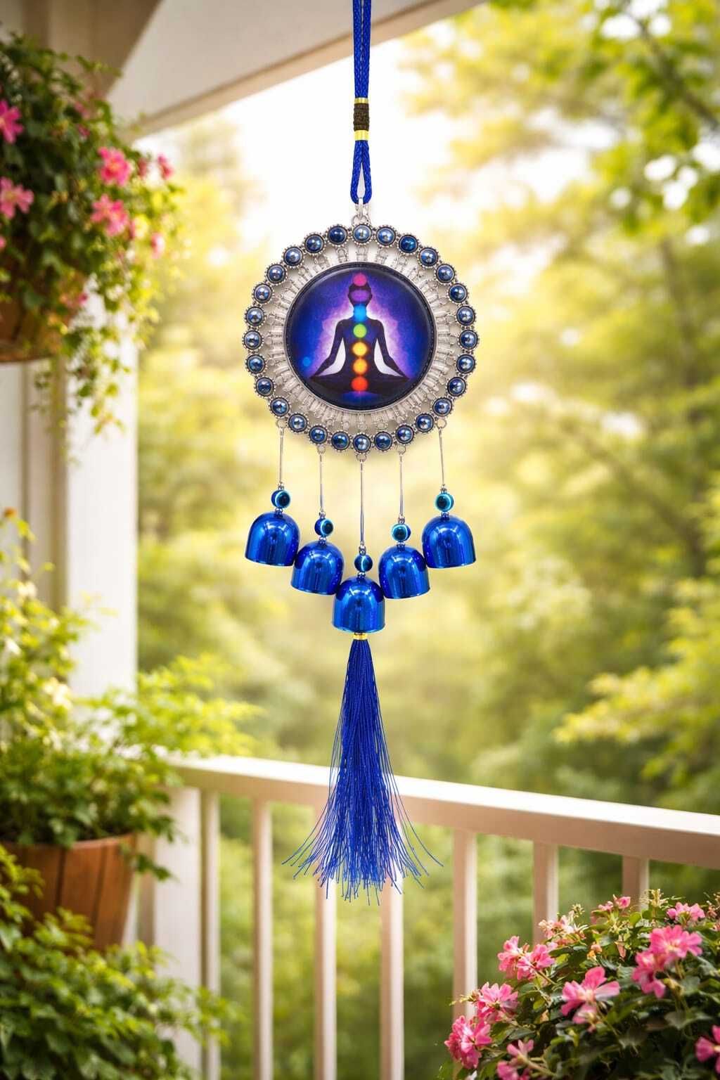 vaka trendy Round MEDICATION Evil Eye Wind Chime For Home Aluminium Dream Catcher-picture-16