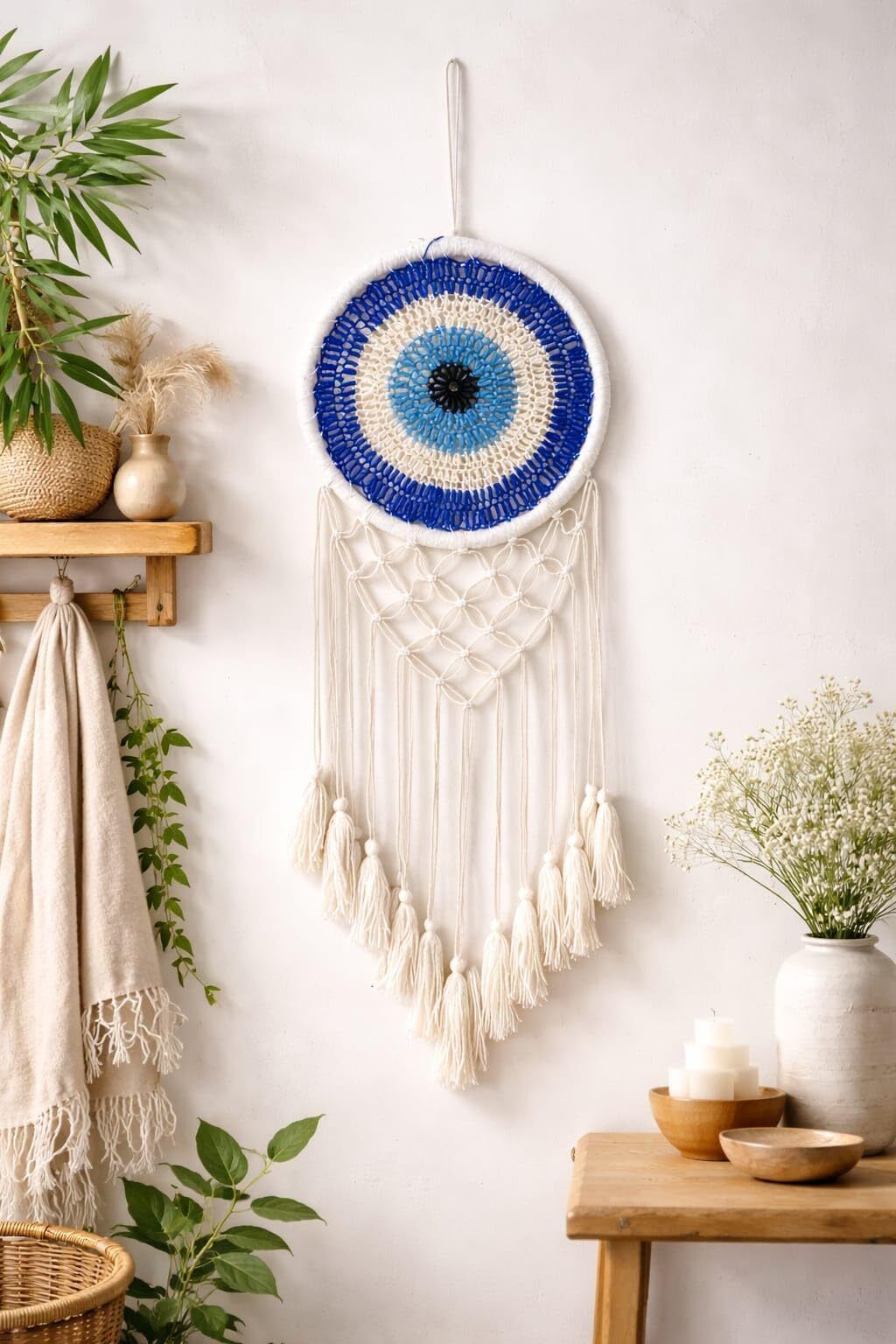 thincamaxe Evil Eye Dream Catcher Cotton Dream Catcher-picture-22