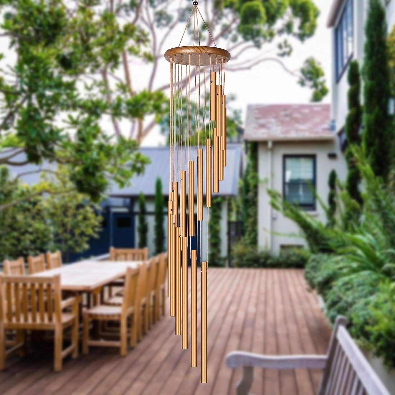 gormery Golden Metal Wind Chime for Balcony Aluminium Windchime-picture-26