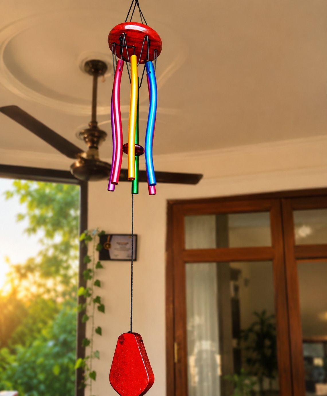 Multicolor Hanging Wind Bell for Balcony, Garden & Living Room Decor Iron Windchime-image-25