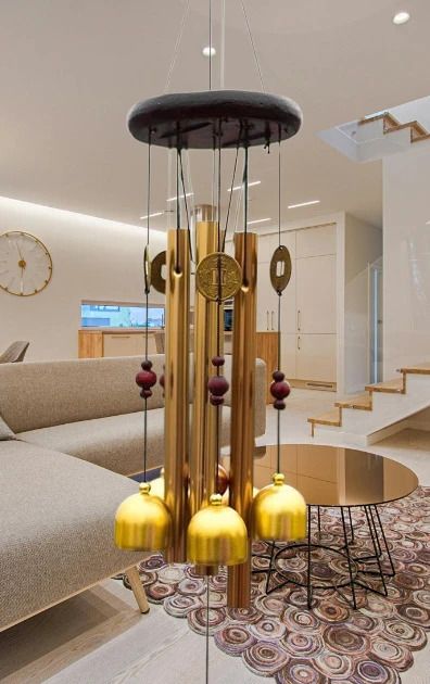 radhe radhe Feng Shui Wind Chime with Metal Bells & Coin FOR HOME,OFFICE,BALCONY,GIFTS Aluminium Windchime-picture-26