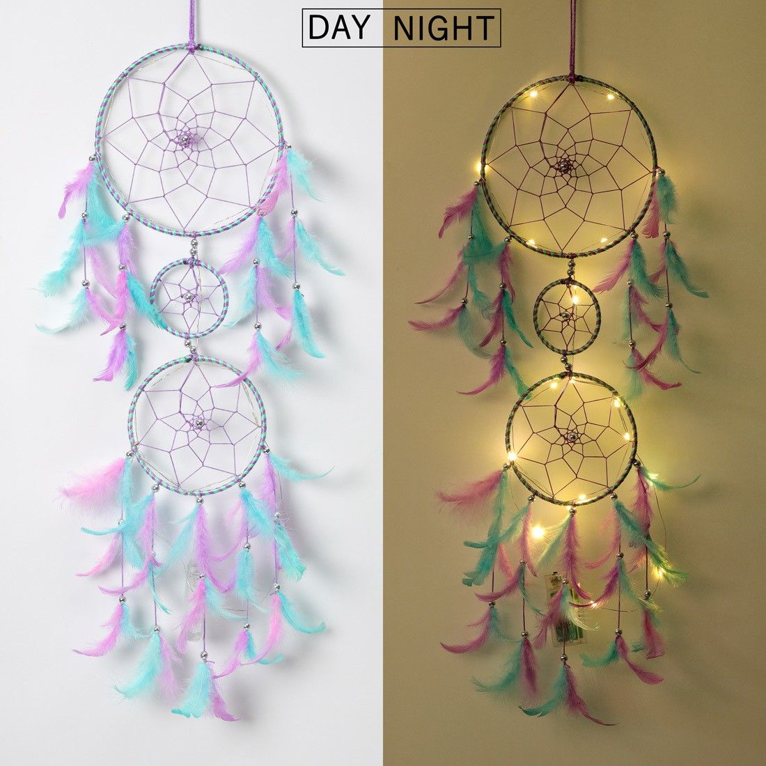 duli Dream catcher Wall Hanging for Living Room Balcony Garden Festive Decor Feather Dream Catcher-picture-0
